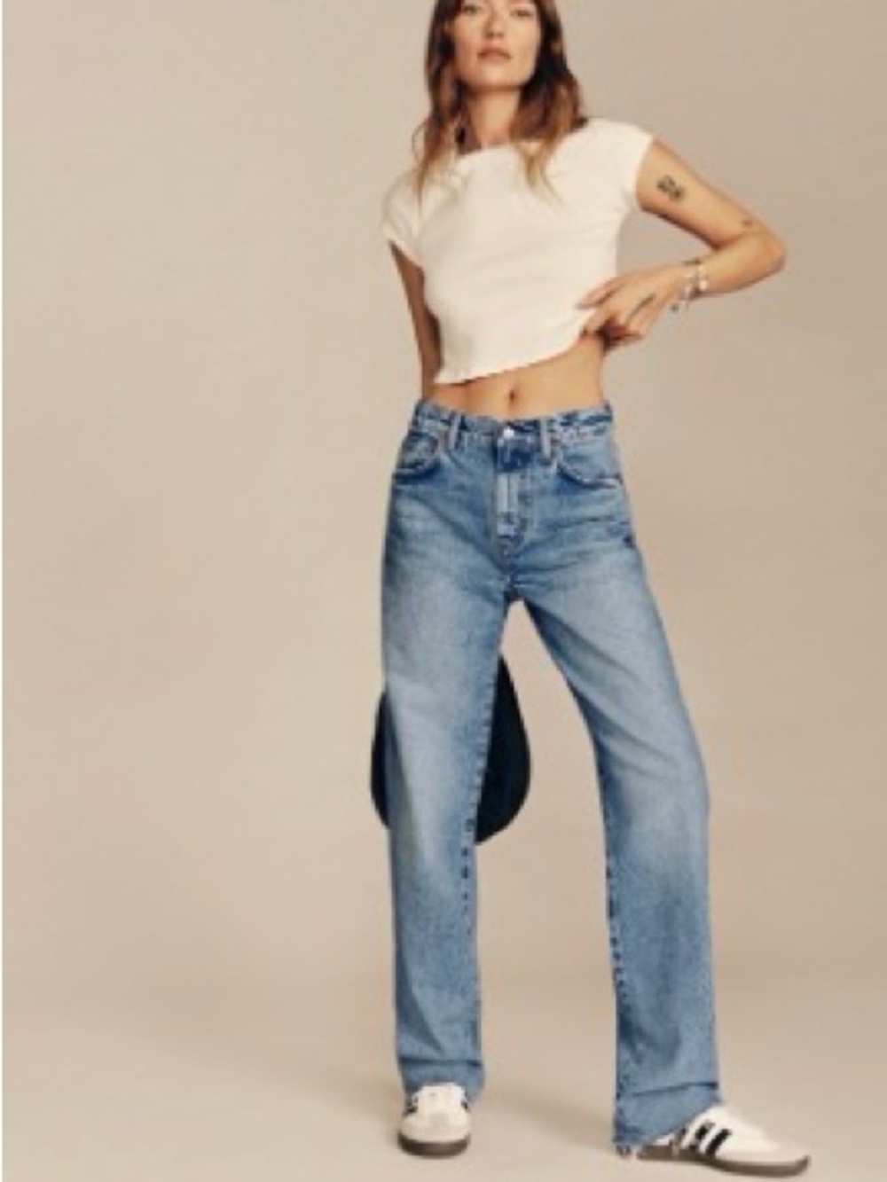 Reformation Val 90s Mid Rise Straight Jeans
